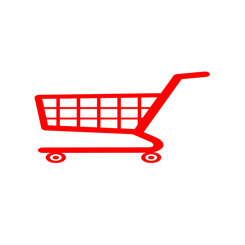 Red Shopping Cart Icon clipart preview