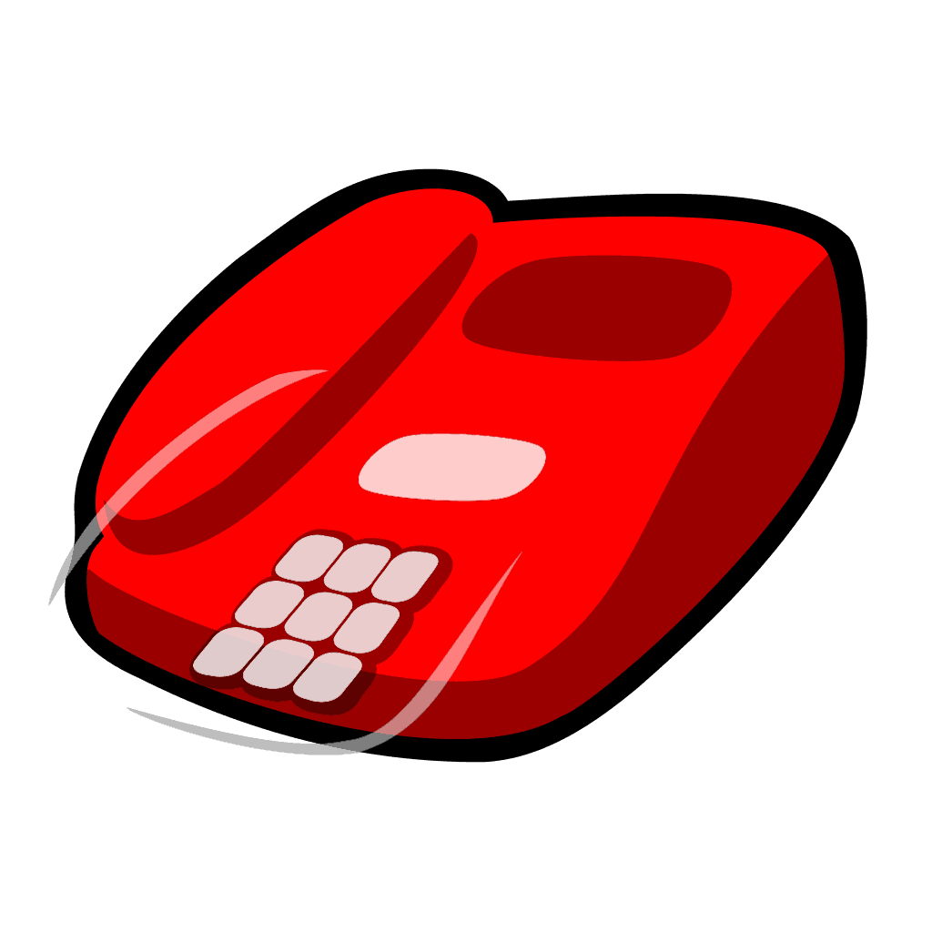 Red Telephone Icon clipart preview