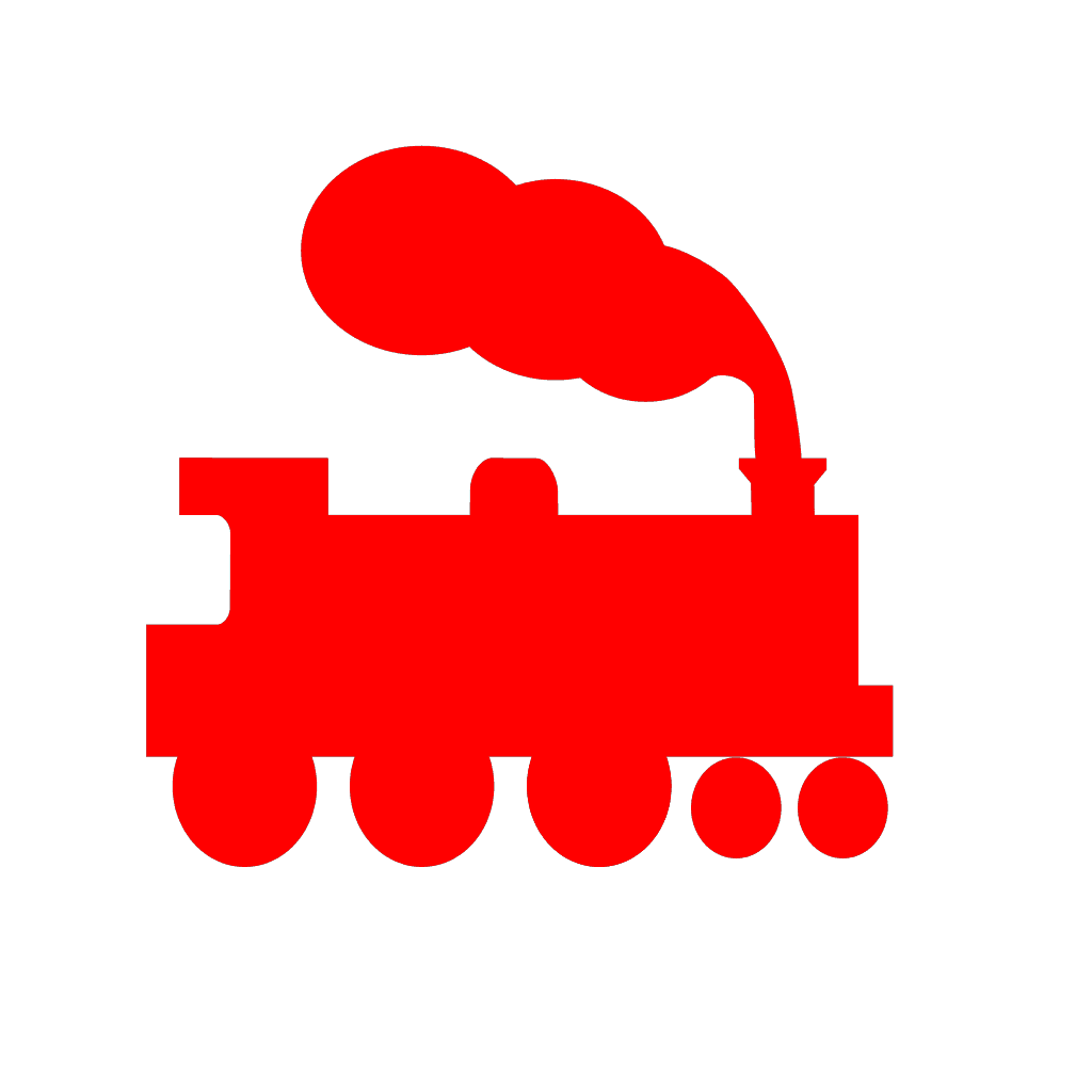 Red Train Silhouette clipart preview