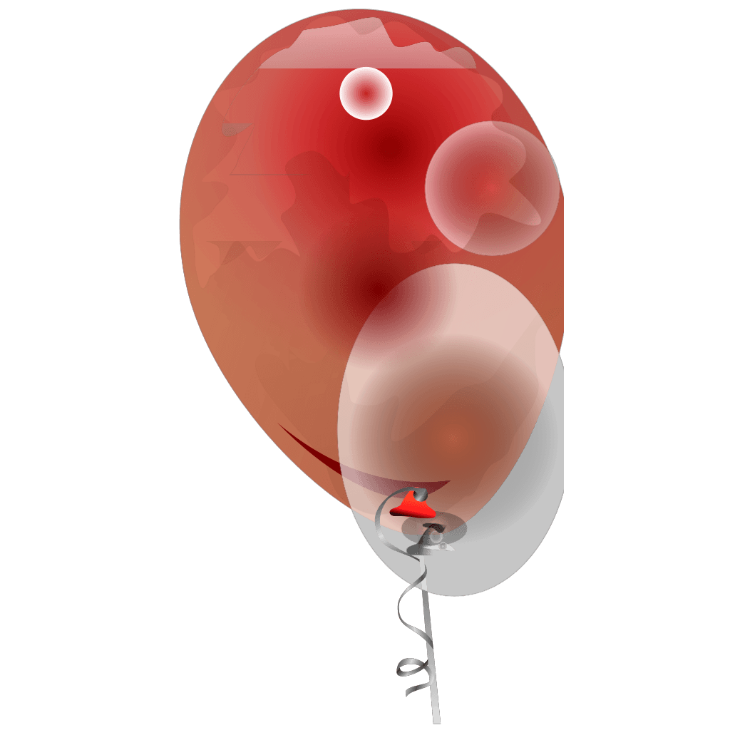 Red Transparent Balloons clipart preview