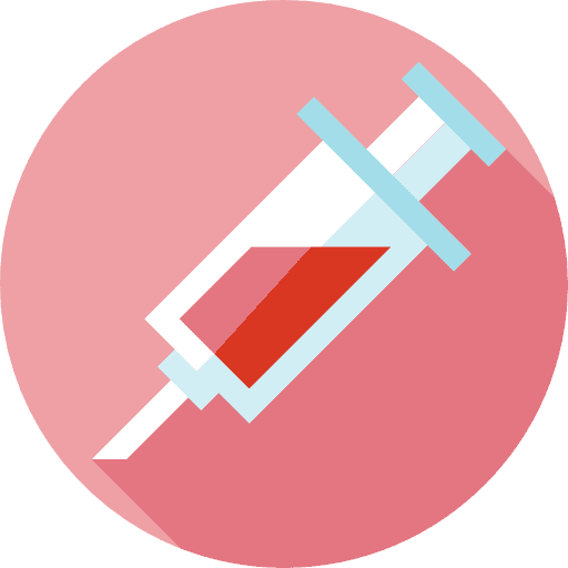 Red Vaccine Icon clipart preview