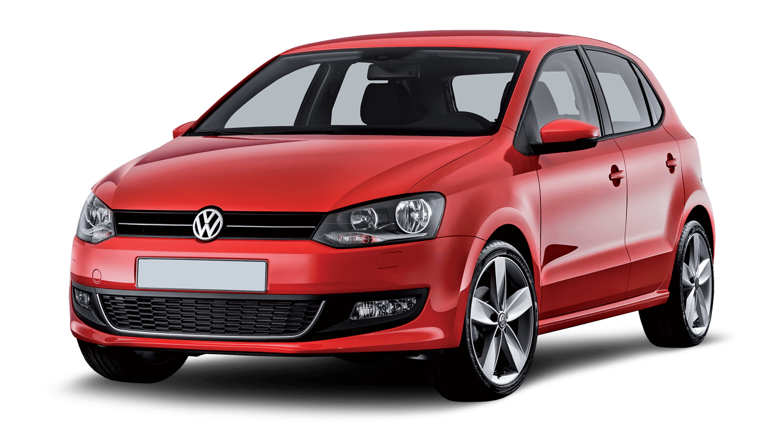 Red Volkswagen Polo clipart preview