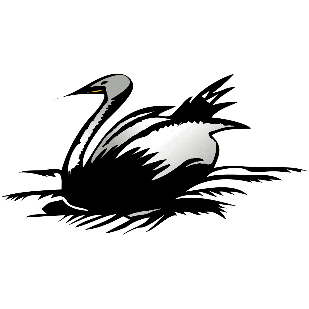 Resting Swan Wings clipart preview