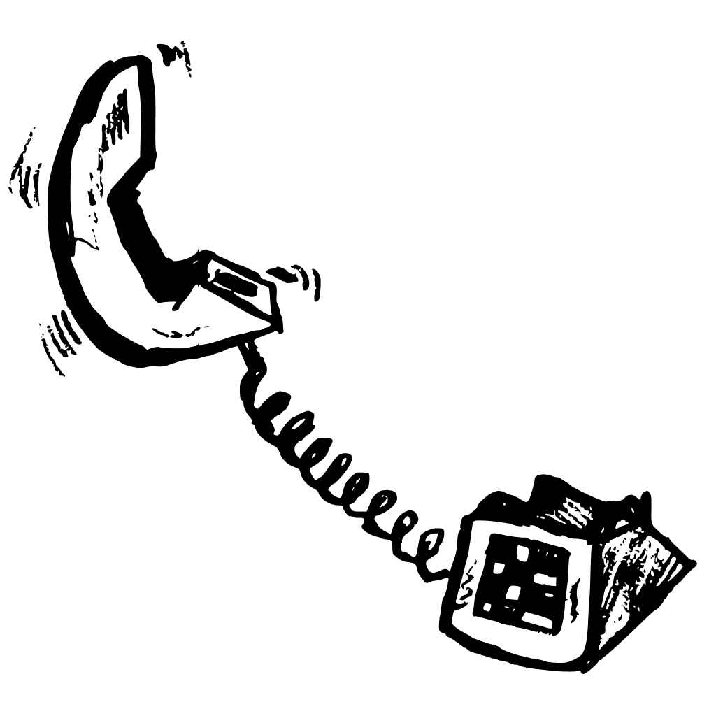 Ringing House Phone Silhouette clipart preview