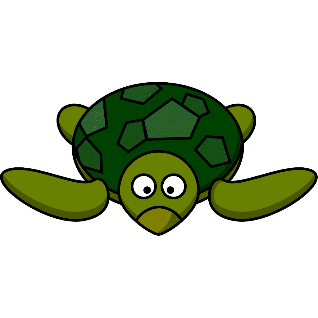 Sad Cartoon Turtle clipart preview