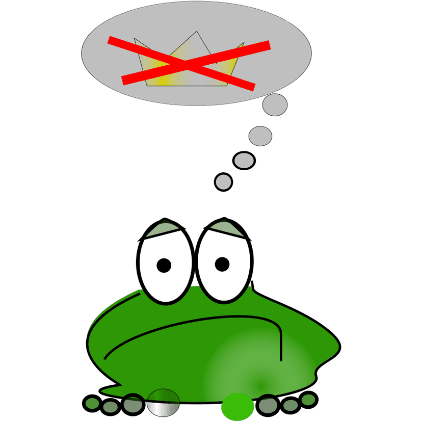 Sad Frog Green clipart preview