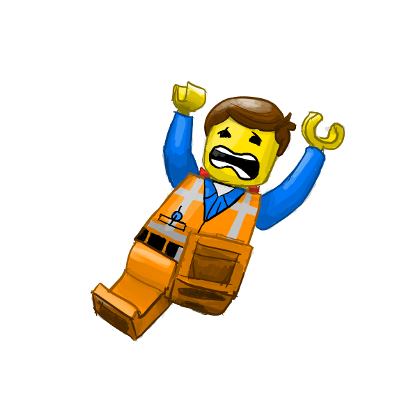 Sad Lego Character PNG clipart preview