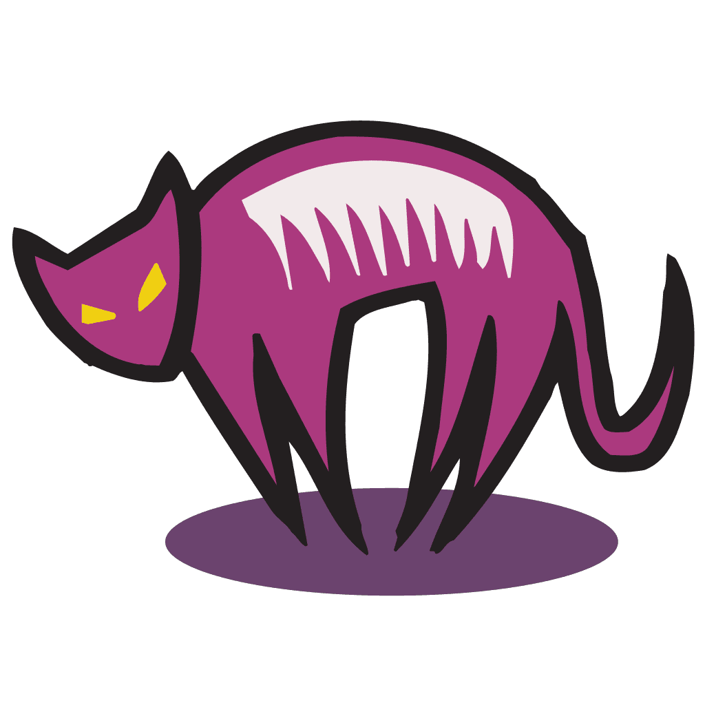 Scary Halloween Cat clipart preview