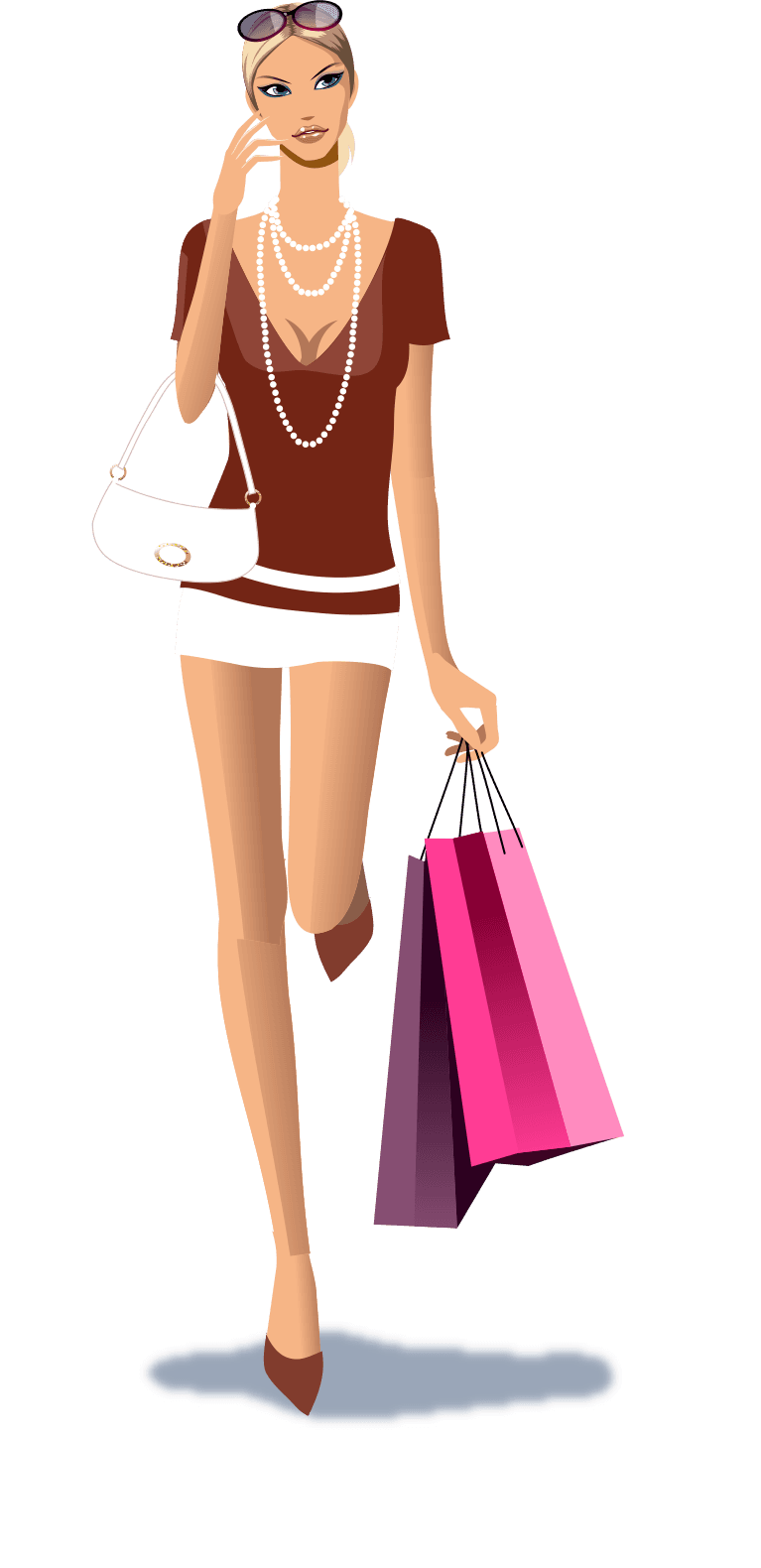 Shopping Girl Icon clipart preview