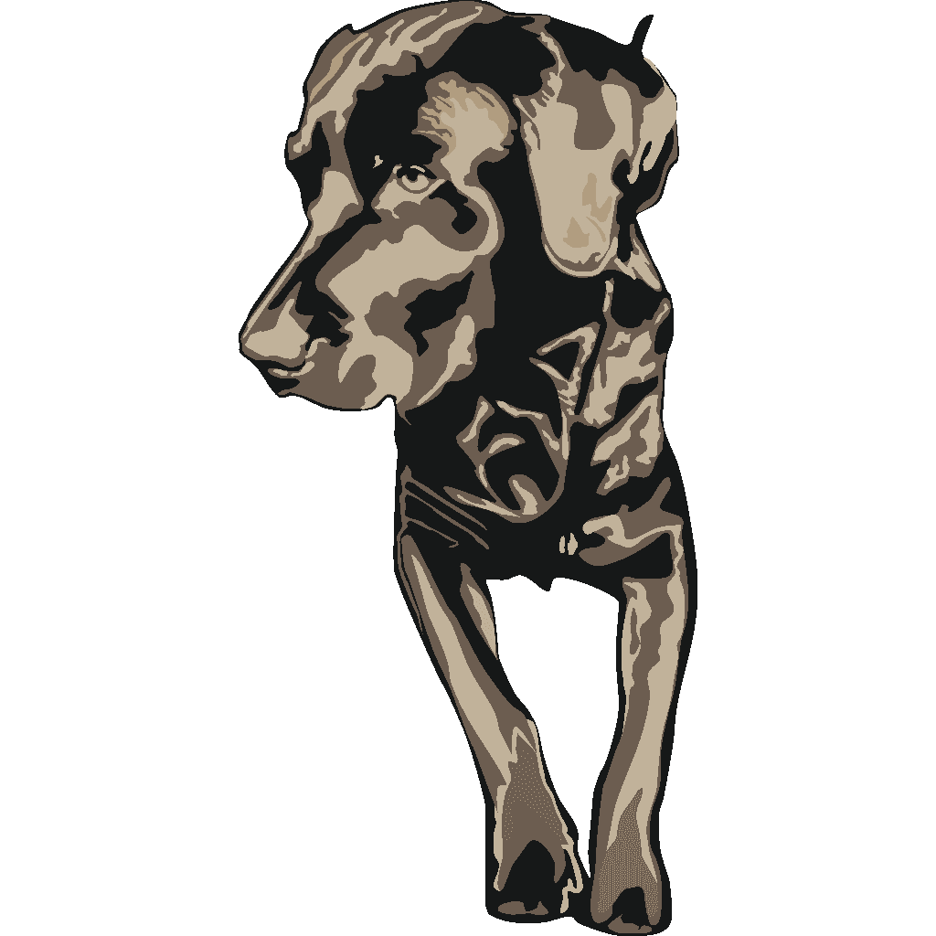 Sitting Brown Dog Icon clipart preview