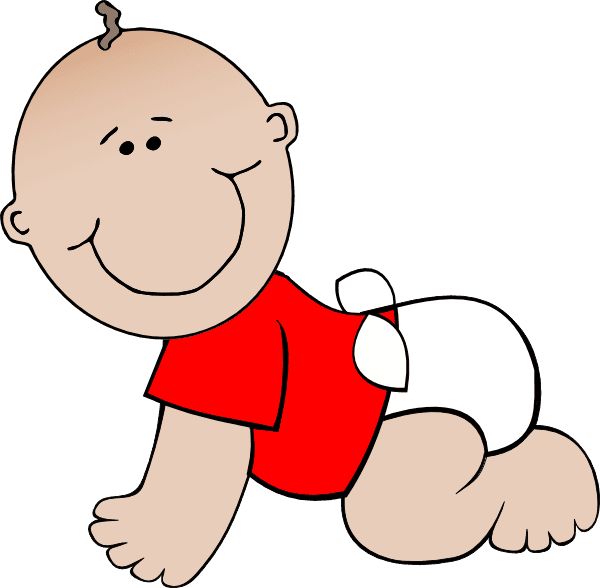 Smile Baby Boy Crawling clipart preview