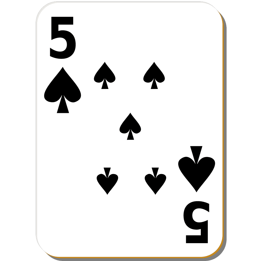 Spades Five Cards Png clipart preview