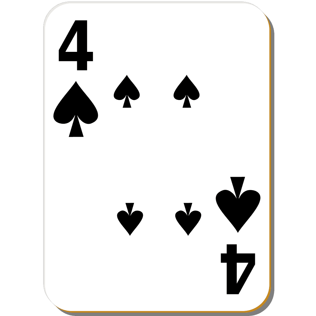 Spades Four Cards Png clipart preview