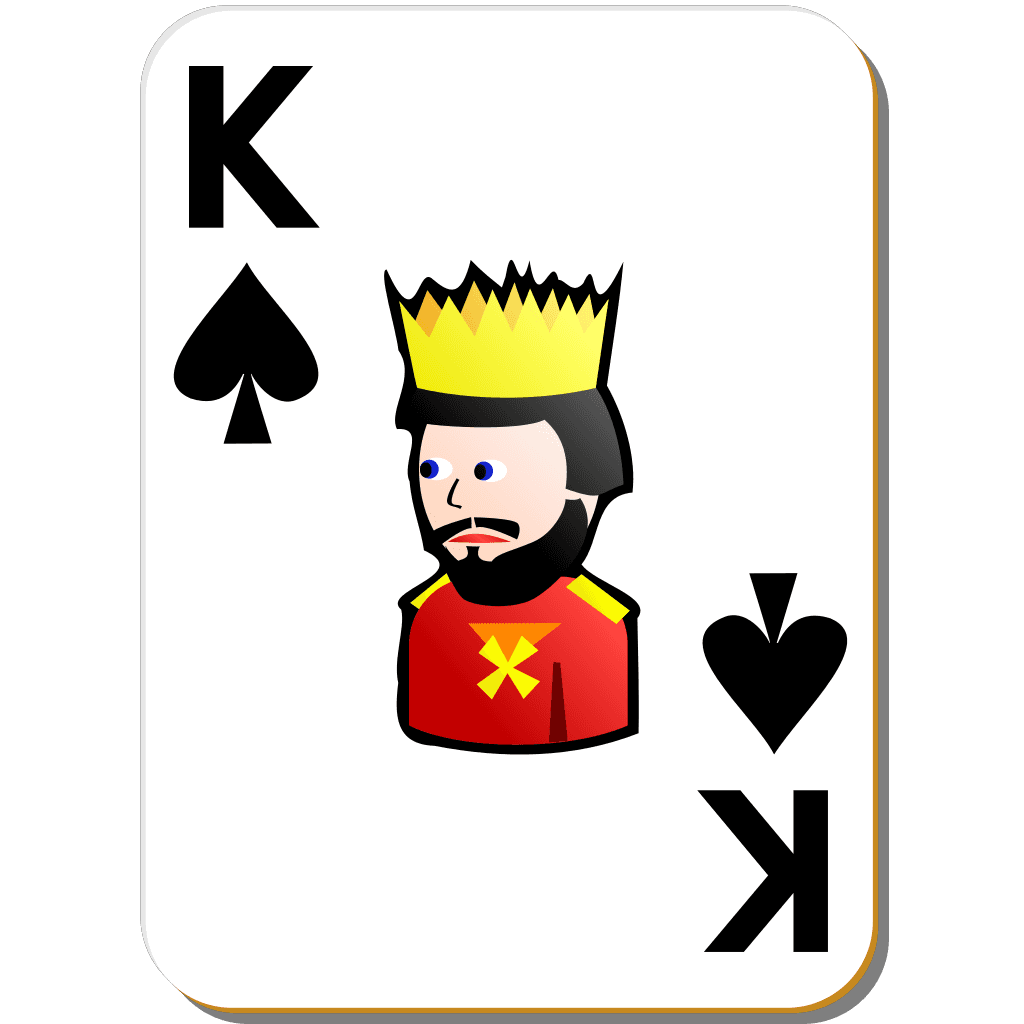 Spades King Card Png clipart preview