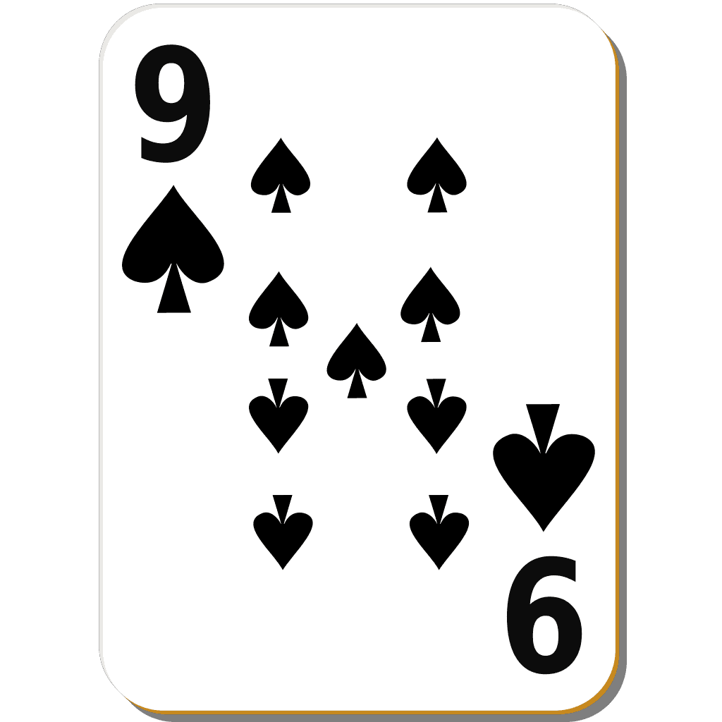 Spades Nine Cards Png clipart preview