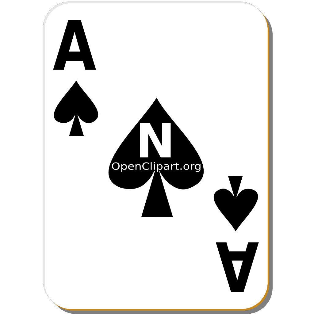 Spades One Card Png clipart preview