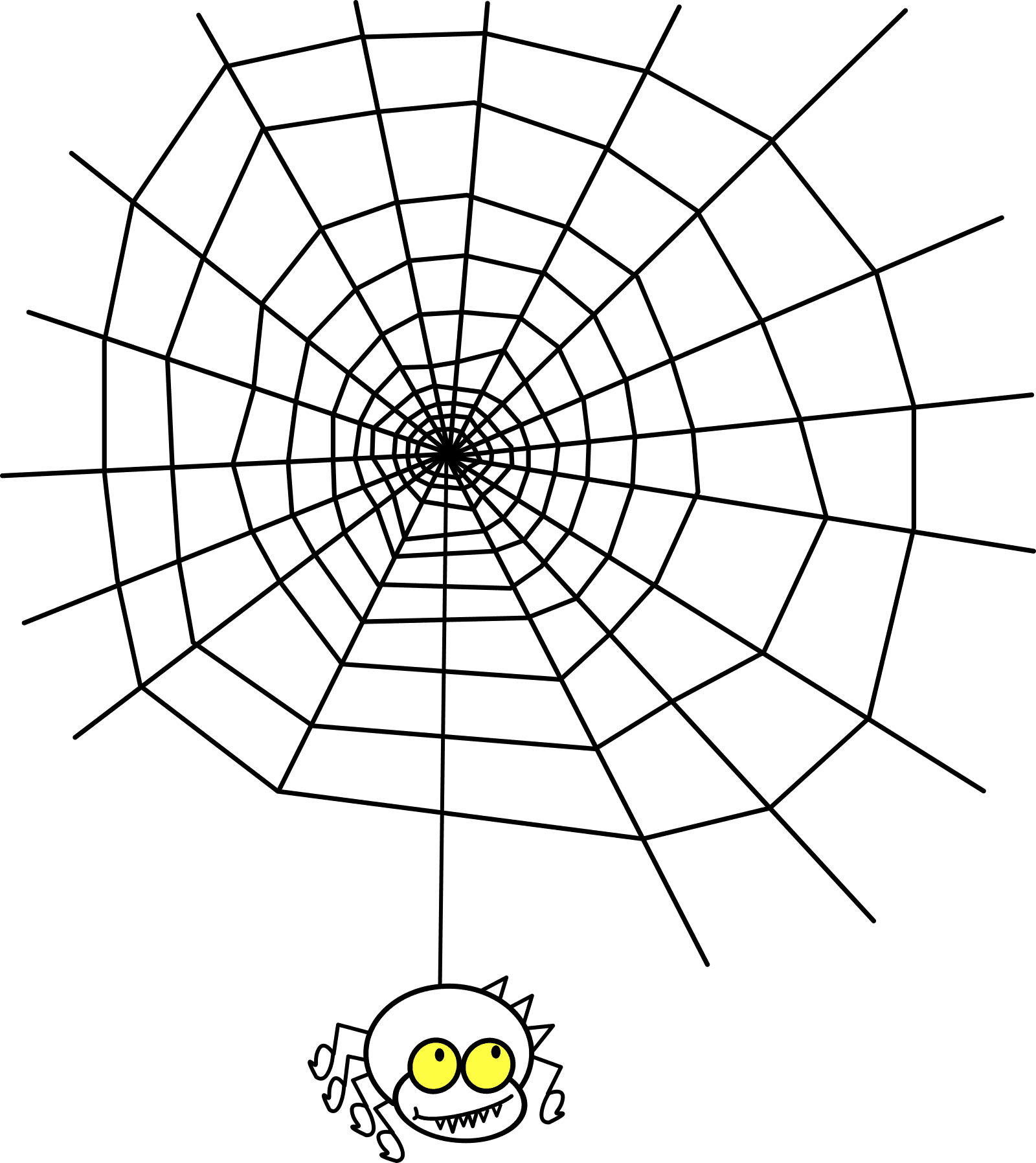 Spider Web Cartoon  clipart preview