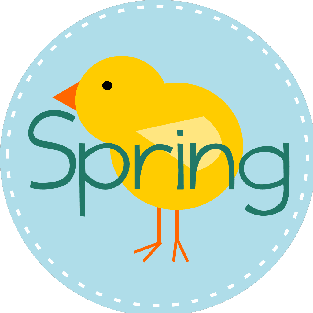 Spring Cute Circle Blue clipart preview