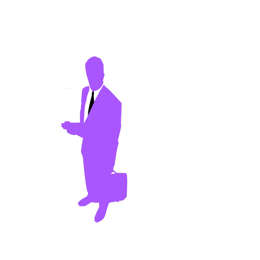 Standing Business Man Silhouette clipart preview