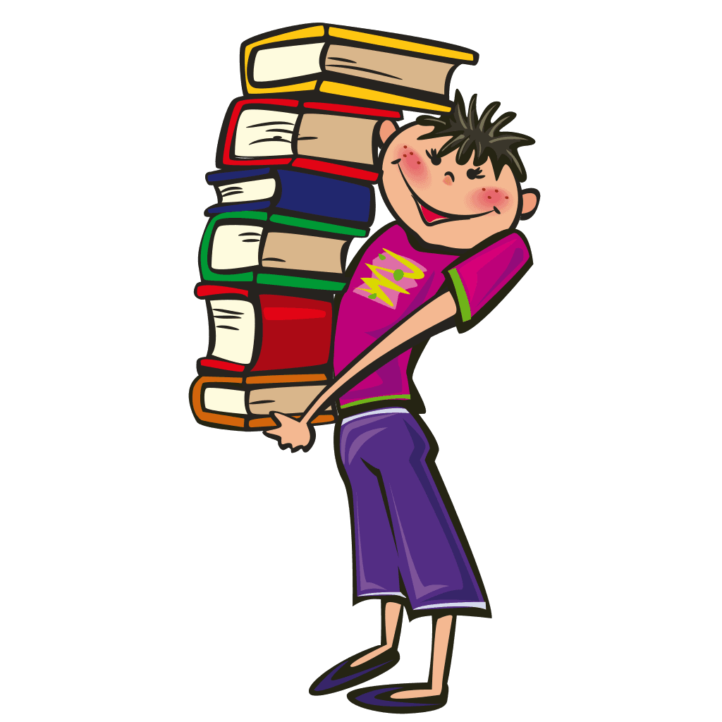 Student Carrying Books Icon clipart preview