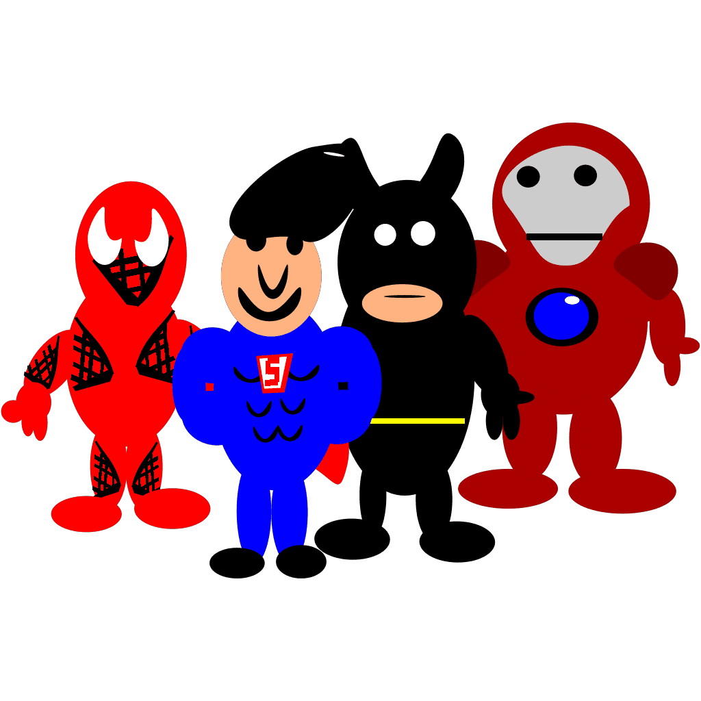 Super Hero Cartoons clipart preview