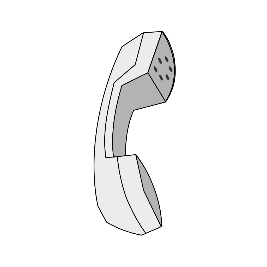 Telephone Handle Outline Icon clipart preview