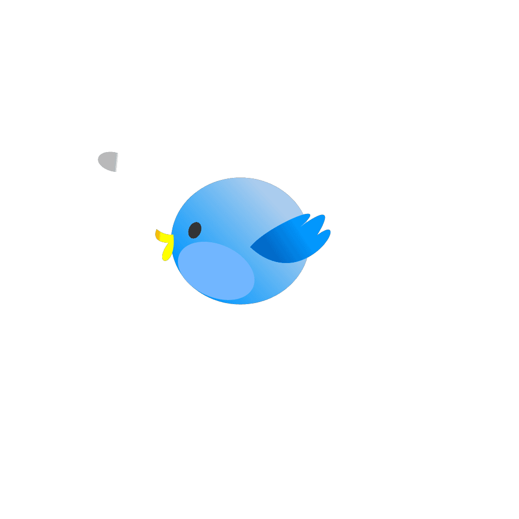 Twitter Fat Bird Icon clipart preview