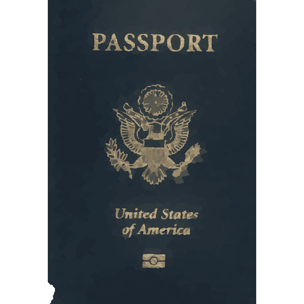 United State America Passport Png clipart preview