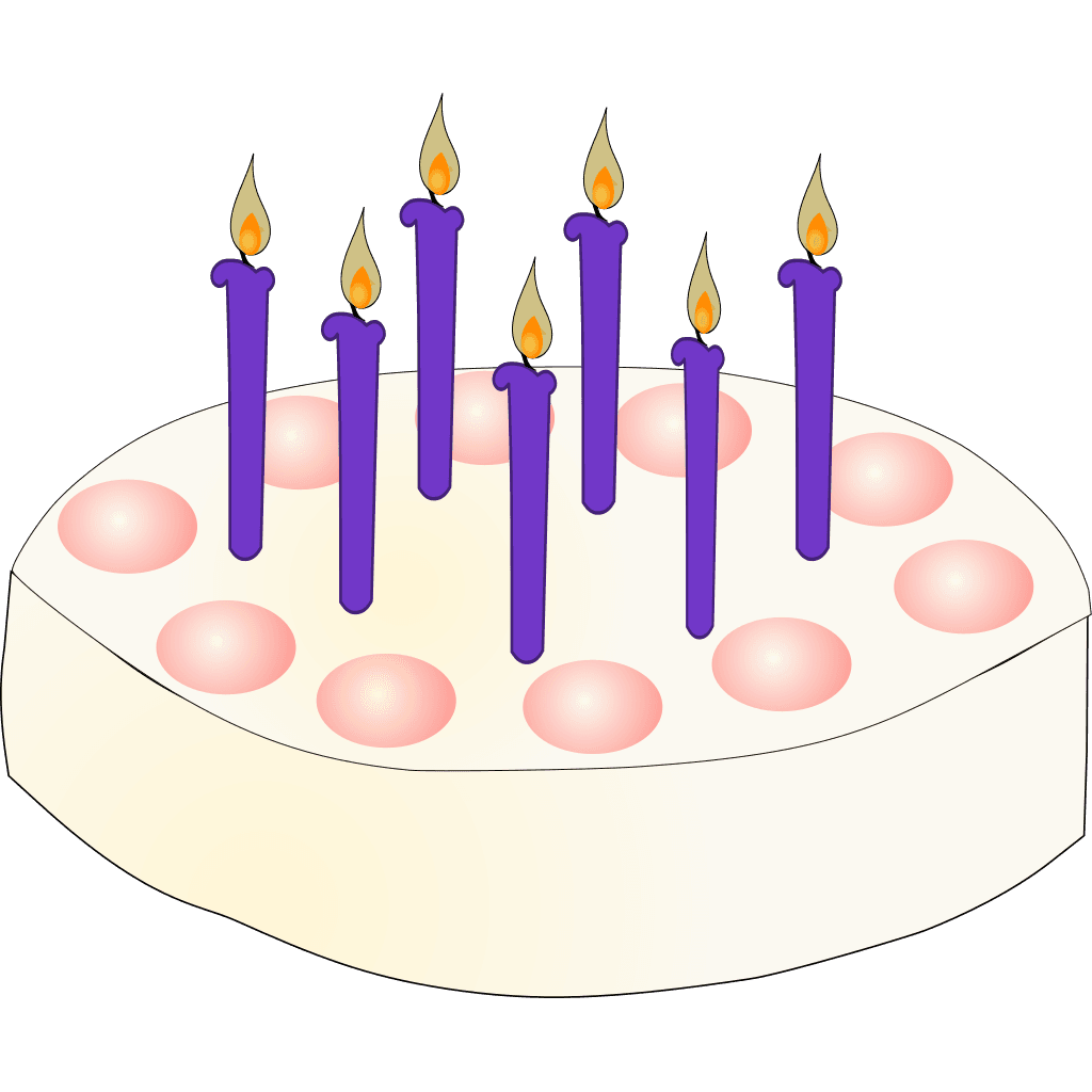 White Birthday Cake Png clipart preview