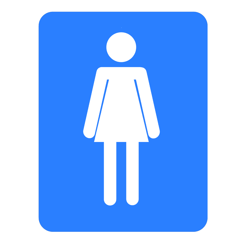 Women Bathroom Blue Sign clipart preview