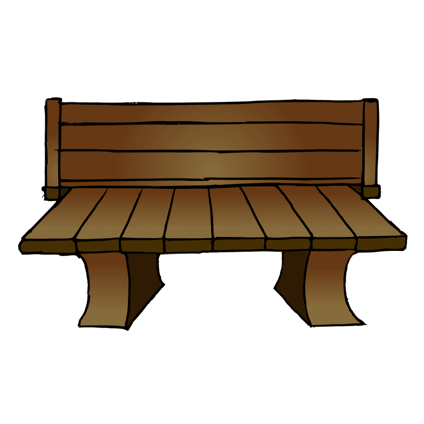 Wooden Chair Garden Park clipart preview