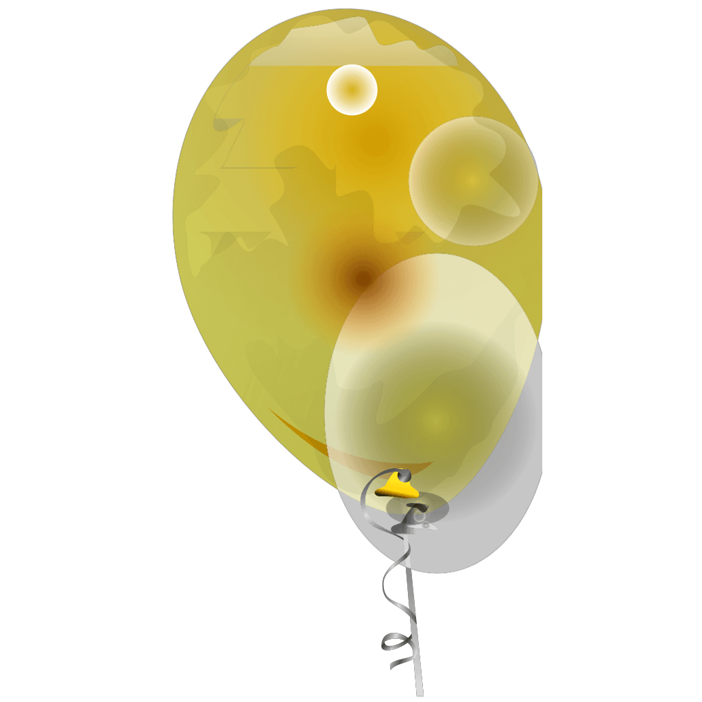 Yellow Transparent Balloons clipart preview