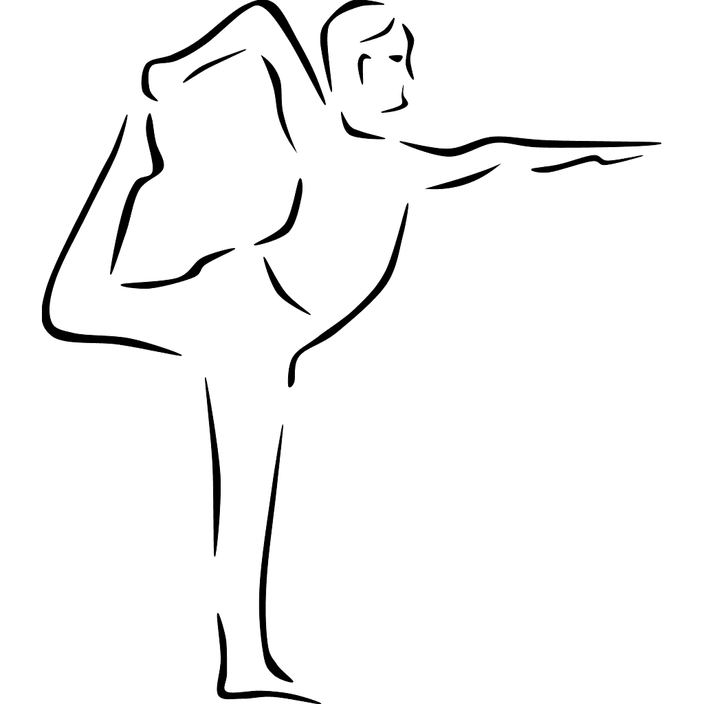 Yoga Poses Stylized Drawing  clipart preview