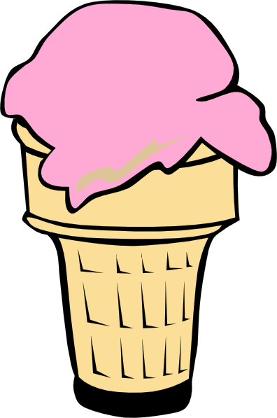 Ice Cream Cone (3 Scoop) (b And W) PNG, SVG Clip art for Web - Download ...