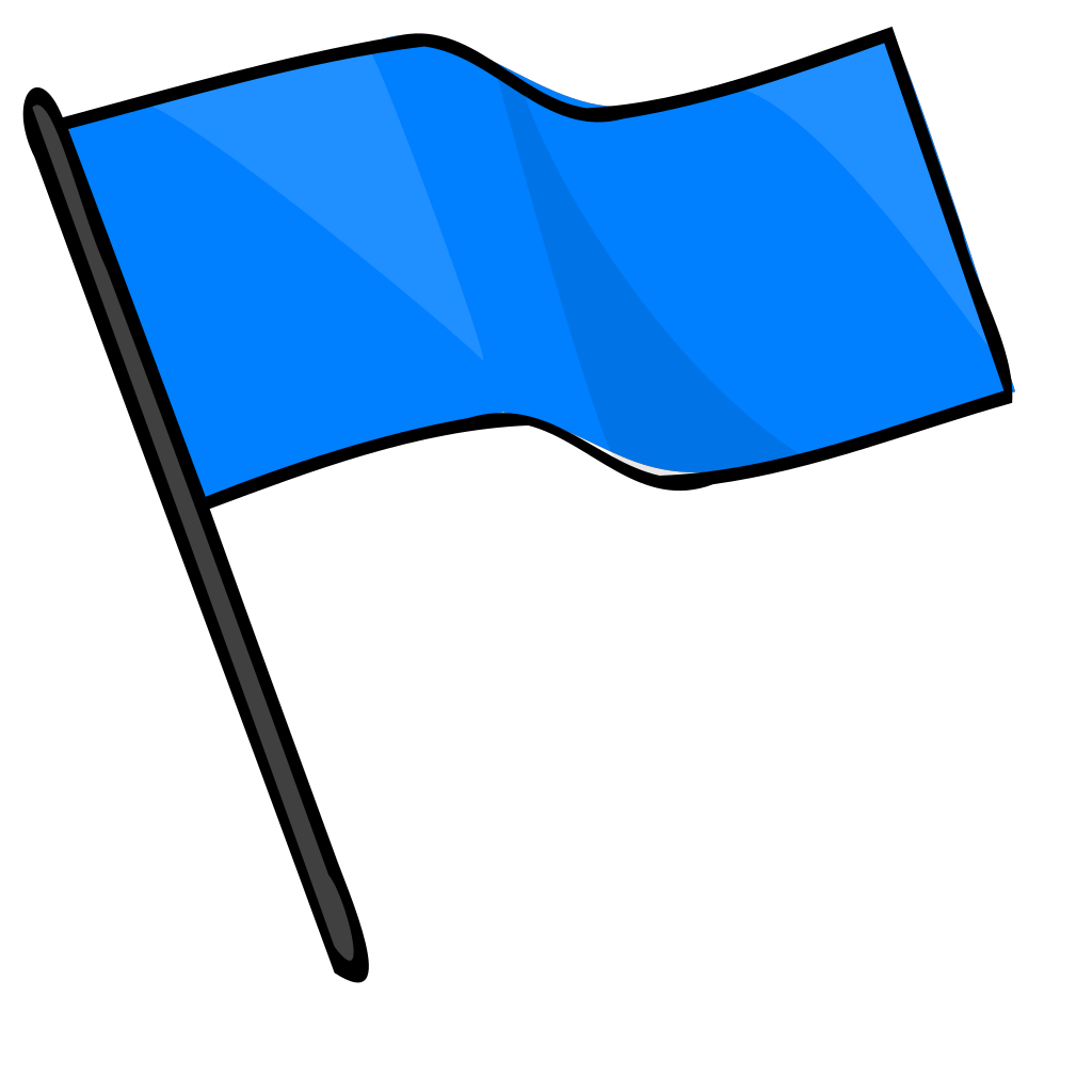 light blue and white flag