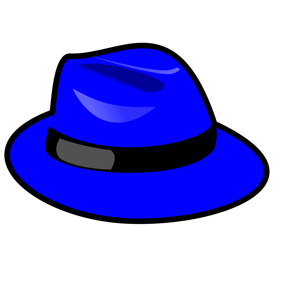 Blue Fedora SVG Clip arts download - Download Clip Art, PNG Icon Arts