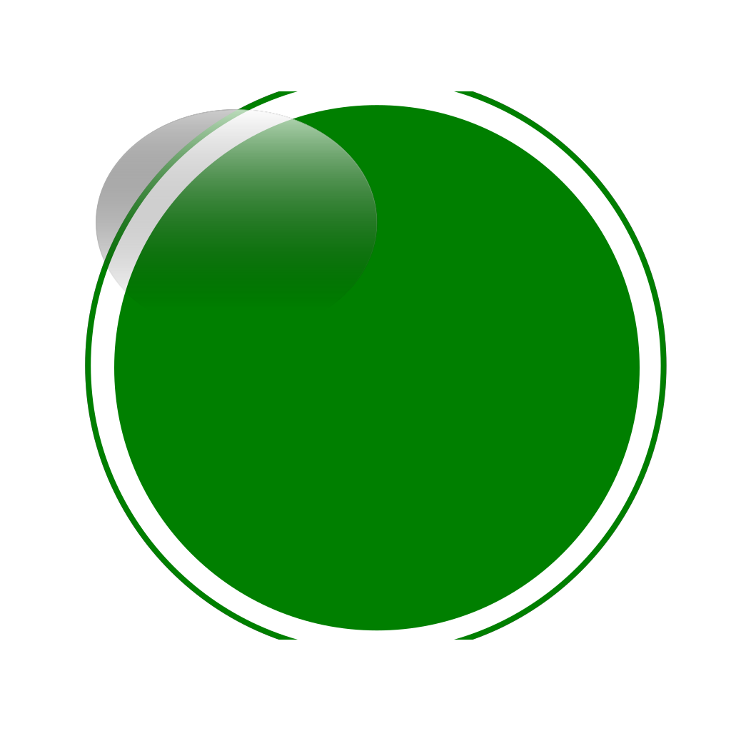 Glossy Green Circle Button Png Svg Clip Art For Web Download Clip