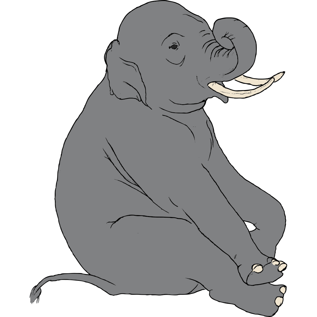 Download Sitting Elephant PNG, SVG Clip art for Web - Download Clip ...
