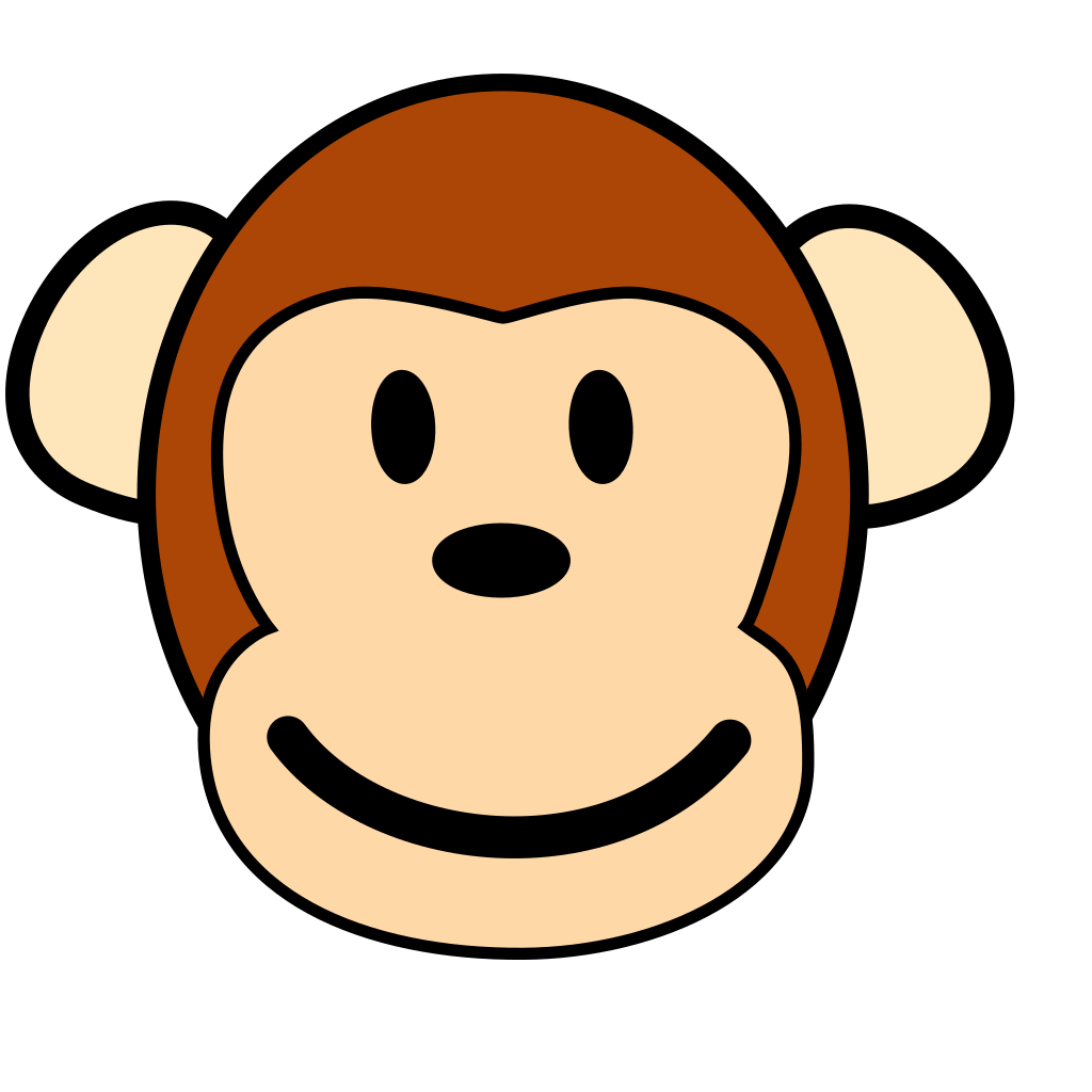Happy Monkey Face PNG, SVG Clip art for Web - Download Clip Art, PNG ...
