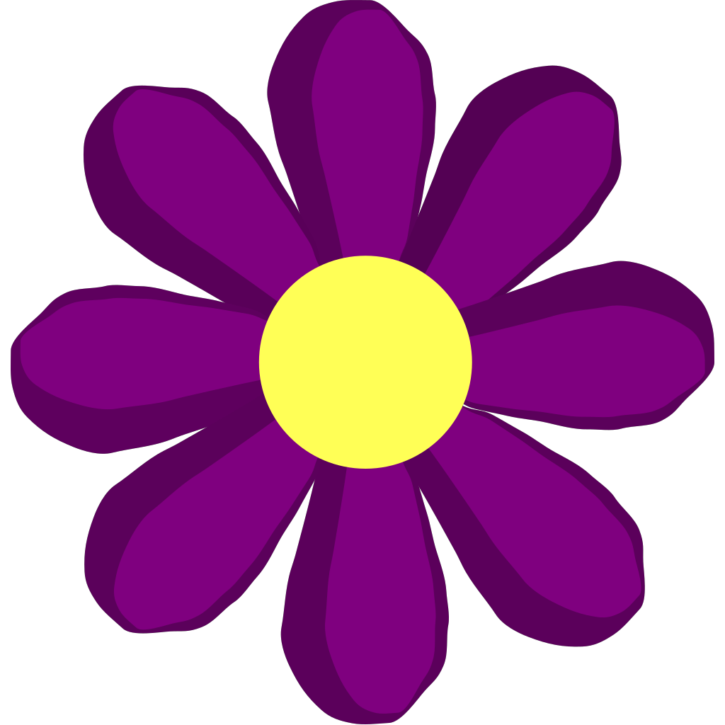 Purple Spring Flower SVG Clip arts download - Download Clip Art, PNG ...