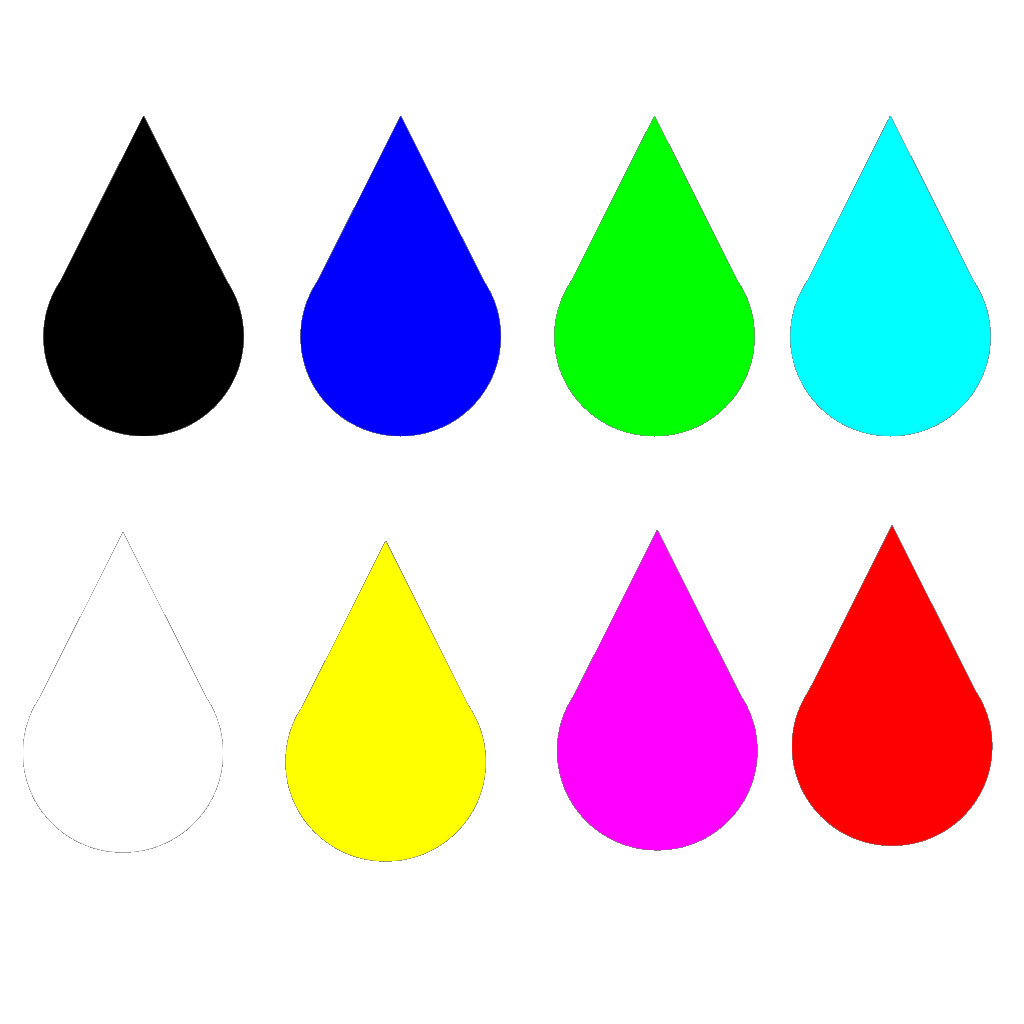 Colored Raindrops PNG, SVG Clip art for Web - Download Clip Art, PNG ...