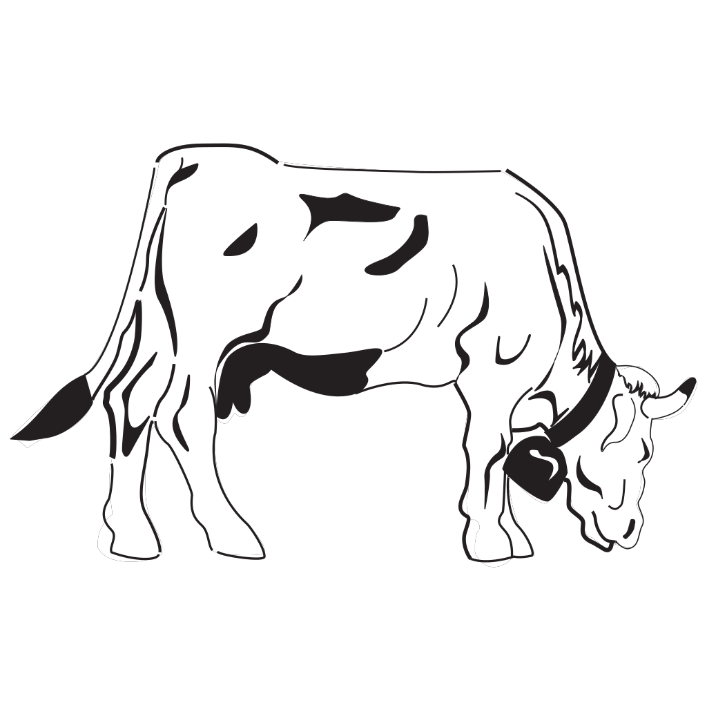 Cow Grazing SVG Clip arts download - Download Clip Art, PNG Icon Arts