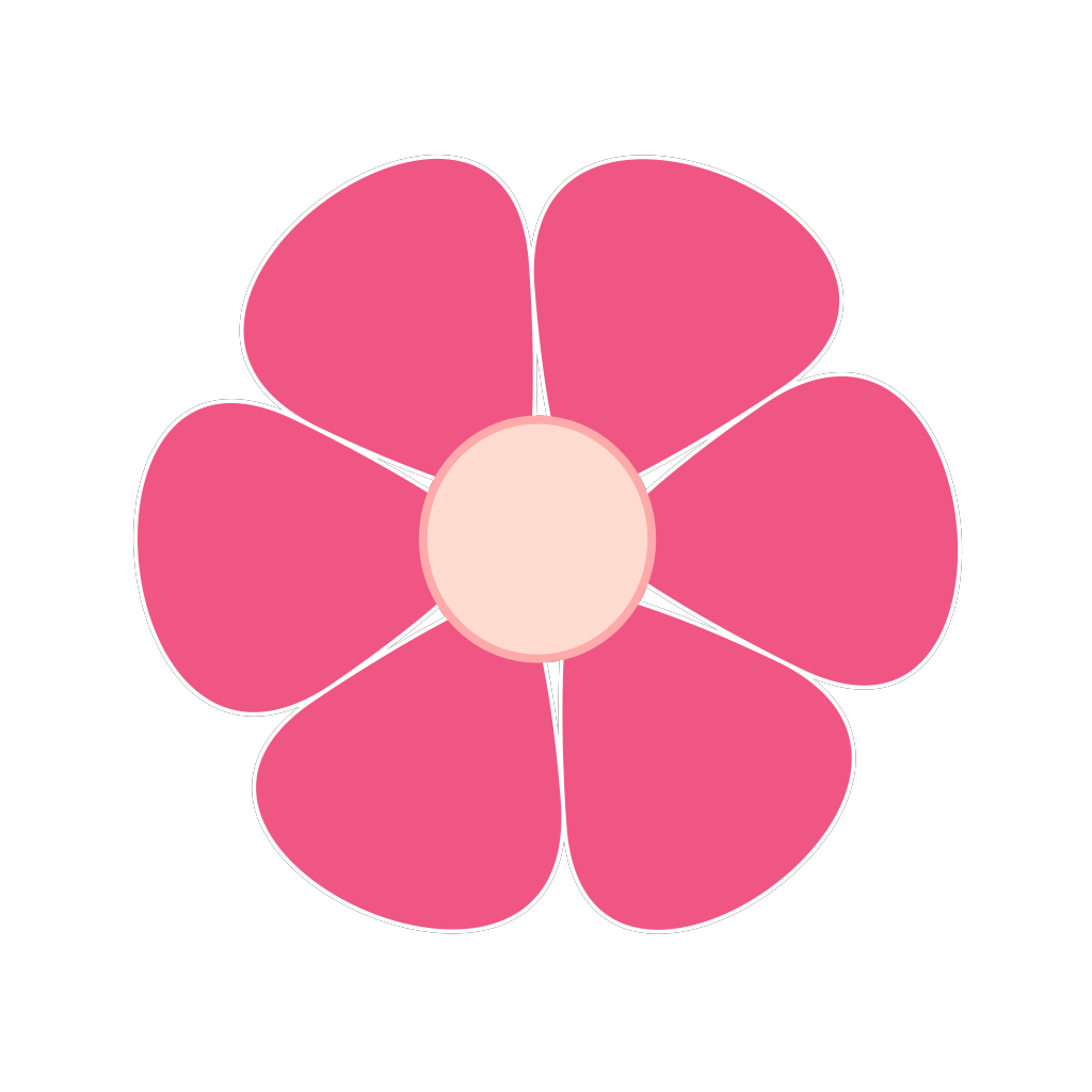 Pink Flower Outline PNG, SVG Clip art for Web - Download Clip Art, PNG ...