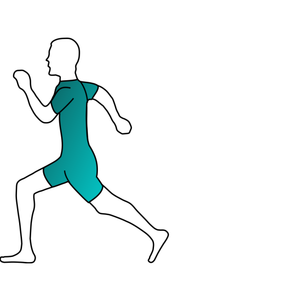 Runner Green And Blue PNG images