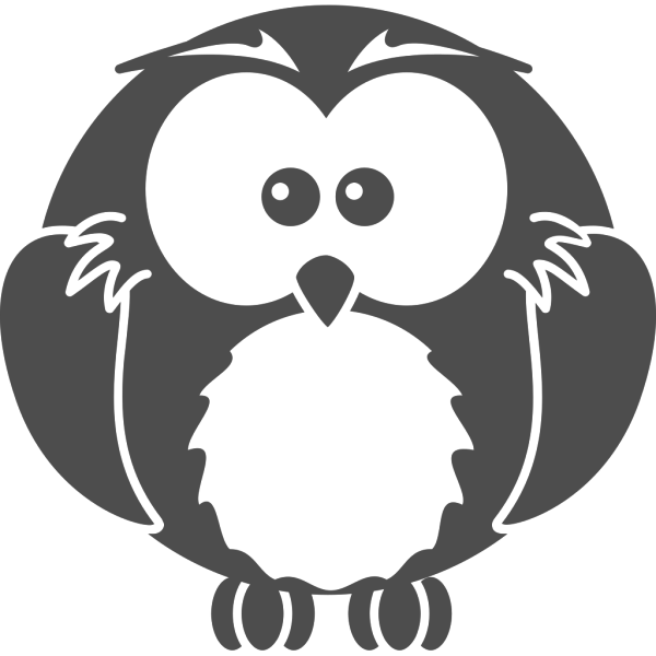 Black And White Owl PNG Clip art