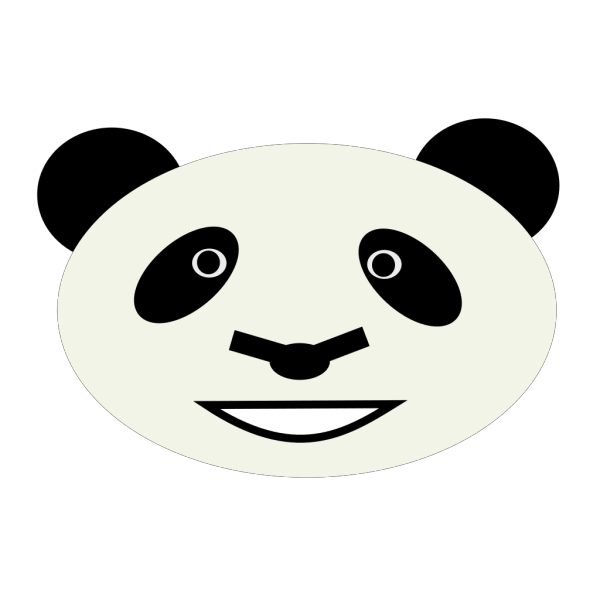 Happy Panda Bear PNG Clip art