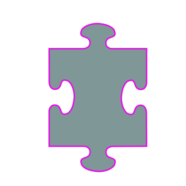 Single Jigsaw Piece PNG Clip art