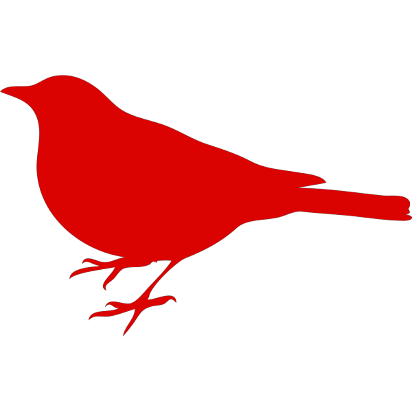 Red Bird Profile PNG Clip art