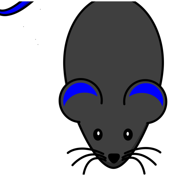 Mouse With Blue Tail PNG images