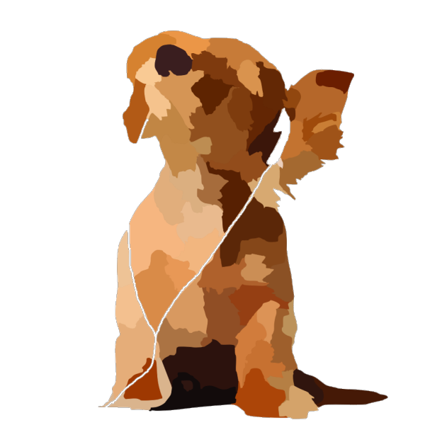 Tom Waiting Dog Lineart PNG Clip art